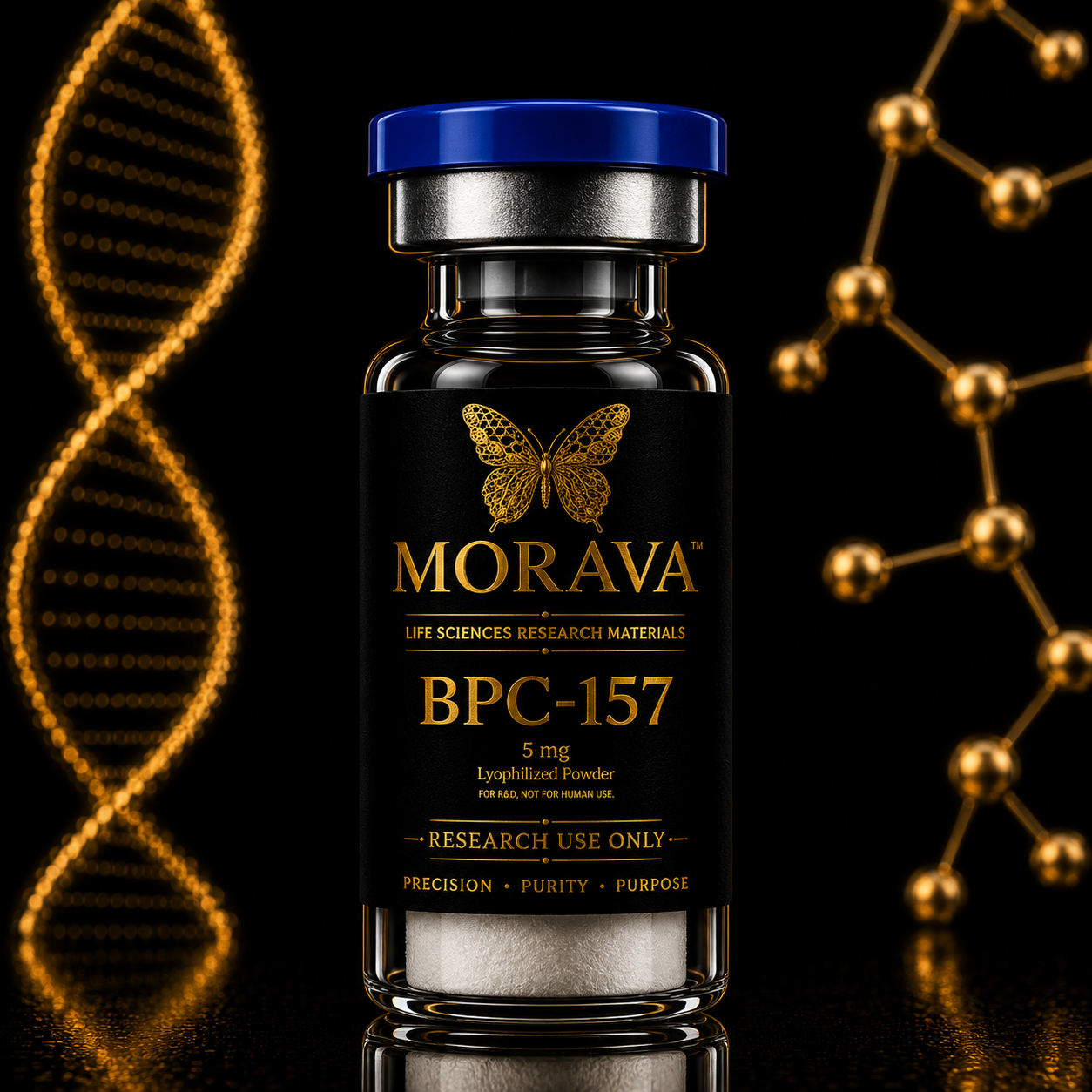MORAVA BPC-157 5 mg lyophilized powder research vial