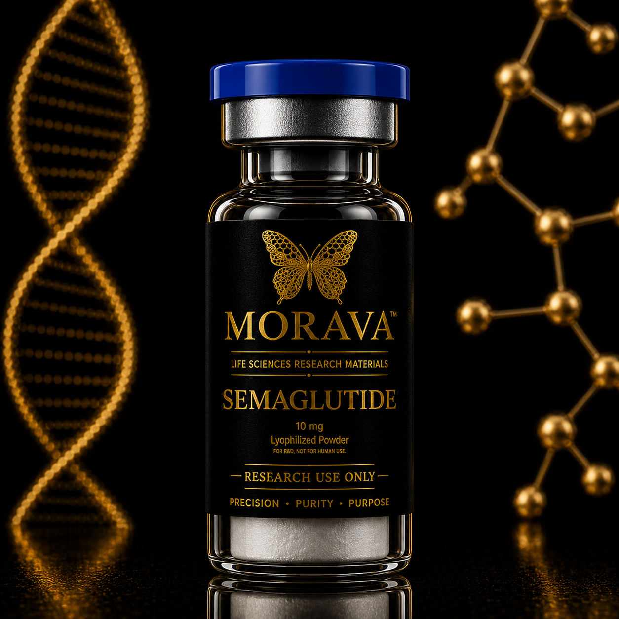 MORAVA Semaglutide 10 mg lyophilized powder research vial